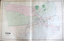 Load image into Gallery viewer, Antique-Hand-Colored-Map-Salem-Saugus-and-Lynnfield-Massachusetts-United-States-Massachusetts-1884-Walker-Maps-Of-Antiquity
