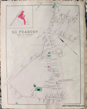 Load image into Gallery viewer, Antique-Hand-Colored-Map-Peabody-Massachusetts-******-United-States-Massachusetts-1884-Walker-Maps-Of-Antiquity
