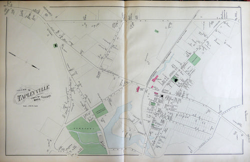 Antique-Hand-Colored-Map-Village-of-Tapleyville-Danvers-Massachusetts-United-States-Massachusetts-1884-Walker-Maps-Of-Antiquity