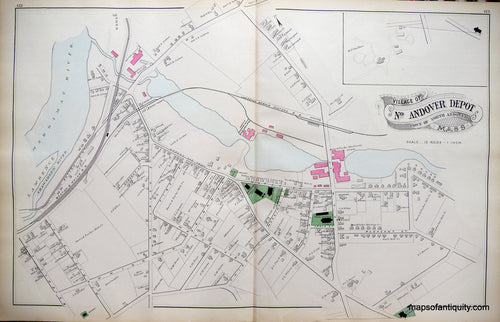 Antique-Map-Village-of-No.-Andover-Depot-Centre-Village-and-Town-of-North-Andover-Massachusetts