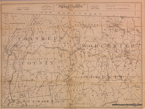 Antique-Map-Cyclists-Road-Map-of-Massachusetts-Part-3