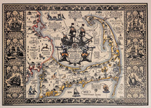 Load image into Gallery viewer, Antique-Vintage-The-Map-of-Old-Cape-Cod-The-Land-of-Bold-Explorers,-Heroic-Pilgrims,-Hardy-Seamen,-Great-Fisheries-and-Famous-Ships-Antique-Map-The-Map-of-Old-Cape-Cod-Massachusetts-Cape-Cod-and-Islands-1930-Coulton-Waugh-Maps-Of-Antiquity
