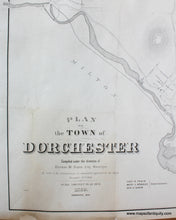 Load image into Gallery viewer, 1870 - Plan of the Town of Dorchester - Antique Map
