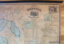 Load image into Gallery viewer, 1858 - Map of the County of Bristol, Massachusetts - Antique Map
