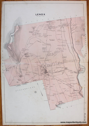 Antique-Map-Berkshire-county-Massachusetts-Lenox-1904-Barnes-Farnham-1900s-Maps-of-Antiquity
