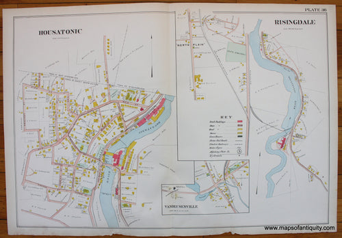 Antique-Map-Berkshire-county-Massachusetts-Housatonic-Risingdale-Van-Deusenville-Vandeusenville-Great-Barrington-1904-Barnes-Farnham-1900s-Maps-of-Antiquity