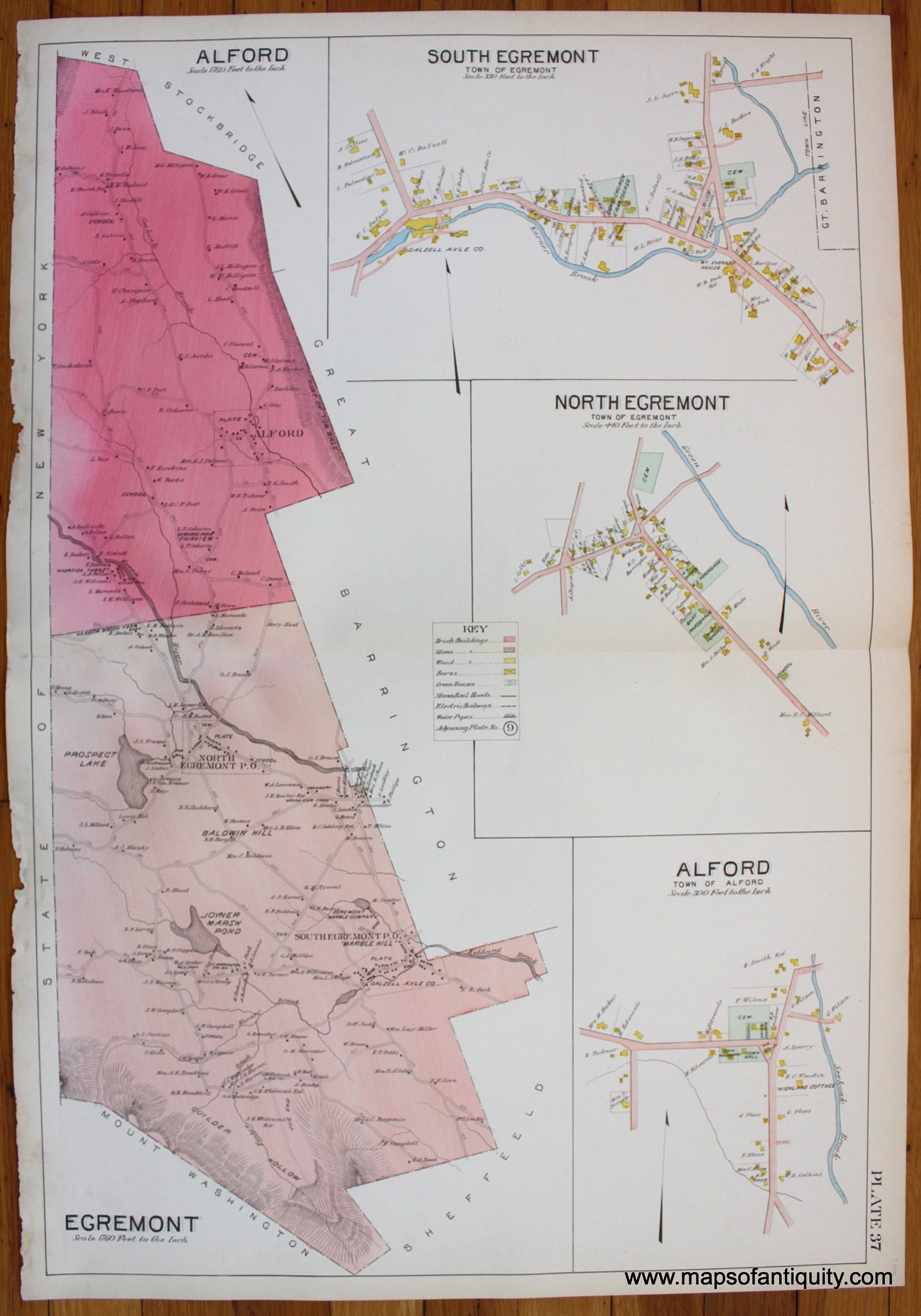 Antique-Map-Berkshire-county-Massachusetts-Alford-Egremont-1904-Barnes-Farnham-1900s-Maps-of-Antiquity