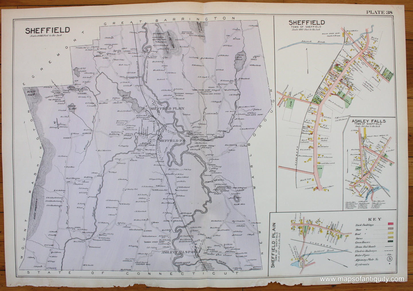 Antique-Map-Berkshire-county-Massachusetts-Sheffield-1904-Barnes-Farnham-1900s-Maps-of-Antiquity