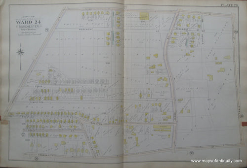 Antique-Map-Plate-29-Part-of-Ward-24-Dorchester-City-of-Boston-Bromley-1894-Maps-Of-Antiquity