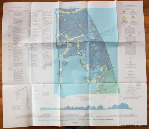 Vintage-Geologic-Map-Massachusetts-Geologic-Map-of-the-Wellfleet-Quadrangle-Barnstable-County-Cape-Cod-Massachusetts-1968-US-Geological-Survey-Cape-Cod-1900s-20th-Maps-of-Antiquity