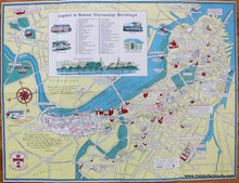 Load image into Gallery viewer, Antique-Printed-Color-Pictorial-Map-A-Pictorial-Map-of-Boston-University-in-ye-town-of-Boston-Massachusetts-Boston-1953-Frederick-Larrabee-Maps-Of-Antiquity-1800s-19th-century
