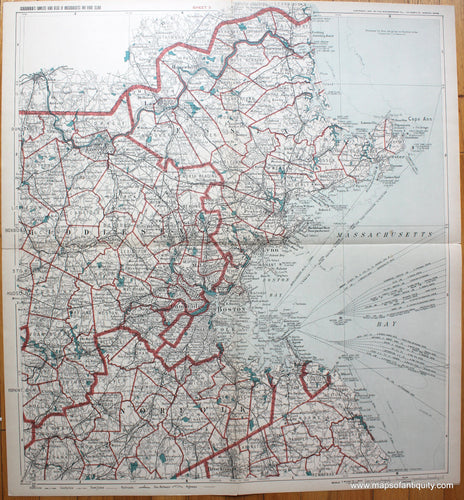 Genuine-Antique-Map-Untitled--Worcester-County-with-parts-of-Middlesex-Franklin-Hampshire-and-Hampden-Counties-1905-Scarborough-Company-Maps-Of-Antiquity-1800s-19th-century