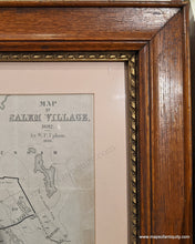 Load image into Gallery viewer, Genuine-Antique-Map-Framed-Map-of-Salem-Village-1692.-by-W.-P.-Upham-1866.-1866-Upham-Maps-Of-Antiquity-1800s-19th-century
