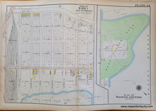 Load image into Gallery viewer, Genuine-Antique-Map-Plate-24-East-Boston---Two-maps-Part-of-Ward-1-Plan-of-Wood-Island-Park-City-of-Boston-Boston-Ward-Maps--1912-Bromley-Maps-Of-Antiquity-1800s-19th-century
