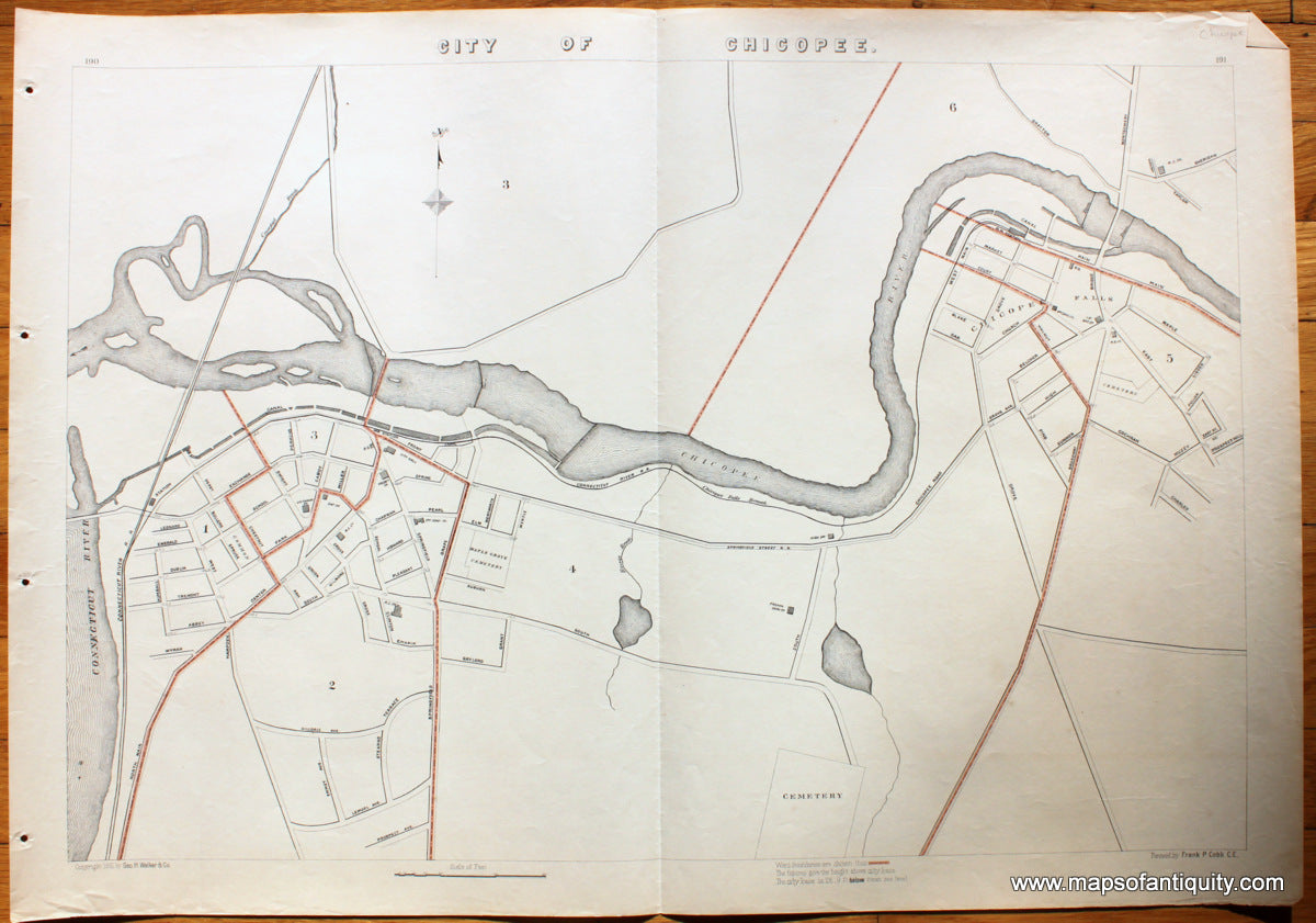 Antique-Map-City-of-Chicopee-Massachusetts-Maps-of-Antiquity