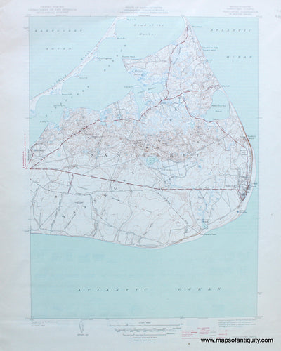 Antique-Topographical-Map-Massachusetts-(Nantucket-County)-Siasconset-Quadrangle**********-US-Massachusetts-Cape-Cod-and-Islands-1945-U.S.-Department-of-the-Interior-Maps-Of-Antiquity