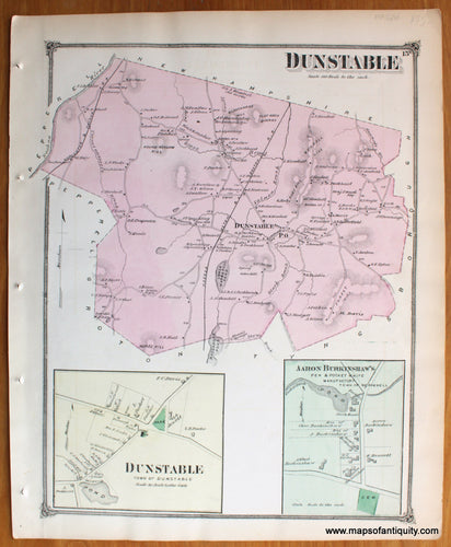 Antique-Map-Dunstable-&-Aaron-Burkinshaw's-Manufactory-inset-Massachusetts-Maps-of-Antiquity