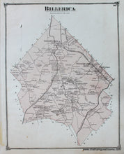 Load image into Gallery viewer, Antique-Hand-Colored-Map-Billerica-(MA)-**********-Middlesex--1875-Beers-Maps-Of-Antiquity
