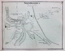 Load image into Gallery viewer, Antique-Hand-Colored-Map-North-Billerica-(MA)-Middlesex--1875-Beers-Maps-Of-Antiquity
