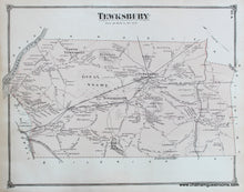 Load image into Gallery viewer, Antique-Hand-Colored-Map-Tewksbury-and-South-Billerica-on-verso-(MA)-Middlesex--1875-Beers-Maps-Of-Antiquity
