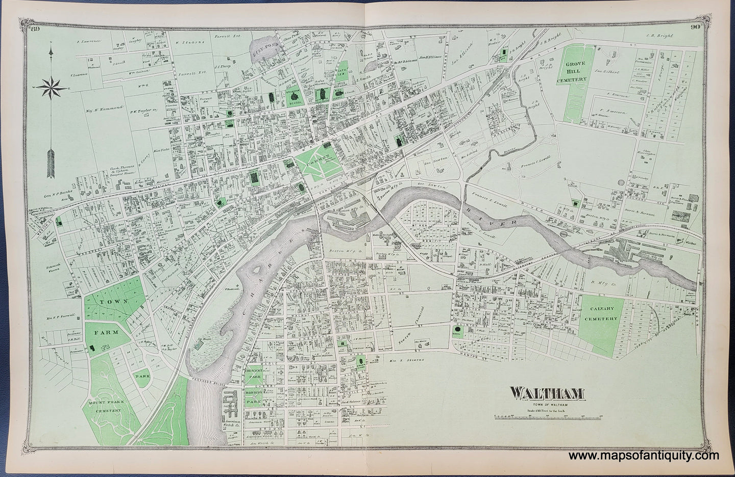 Antique-Map-Waltham-Massachusetts-Maps-of-Antiquity