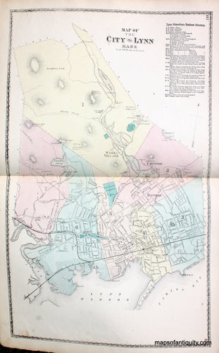 Antique-Map-Lynn-Massachusetts-Massachusetts-Maps-of-Antiquity