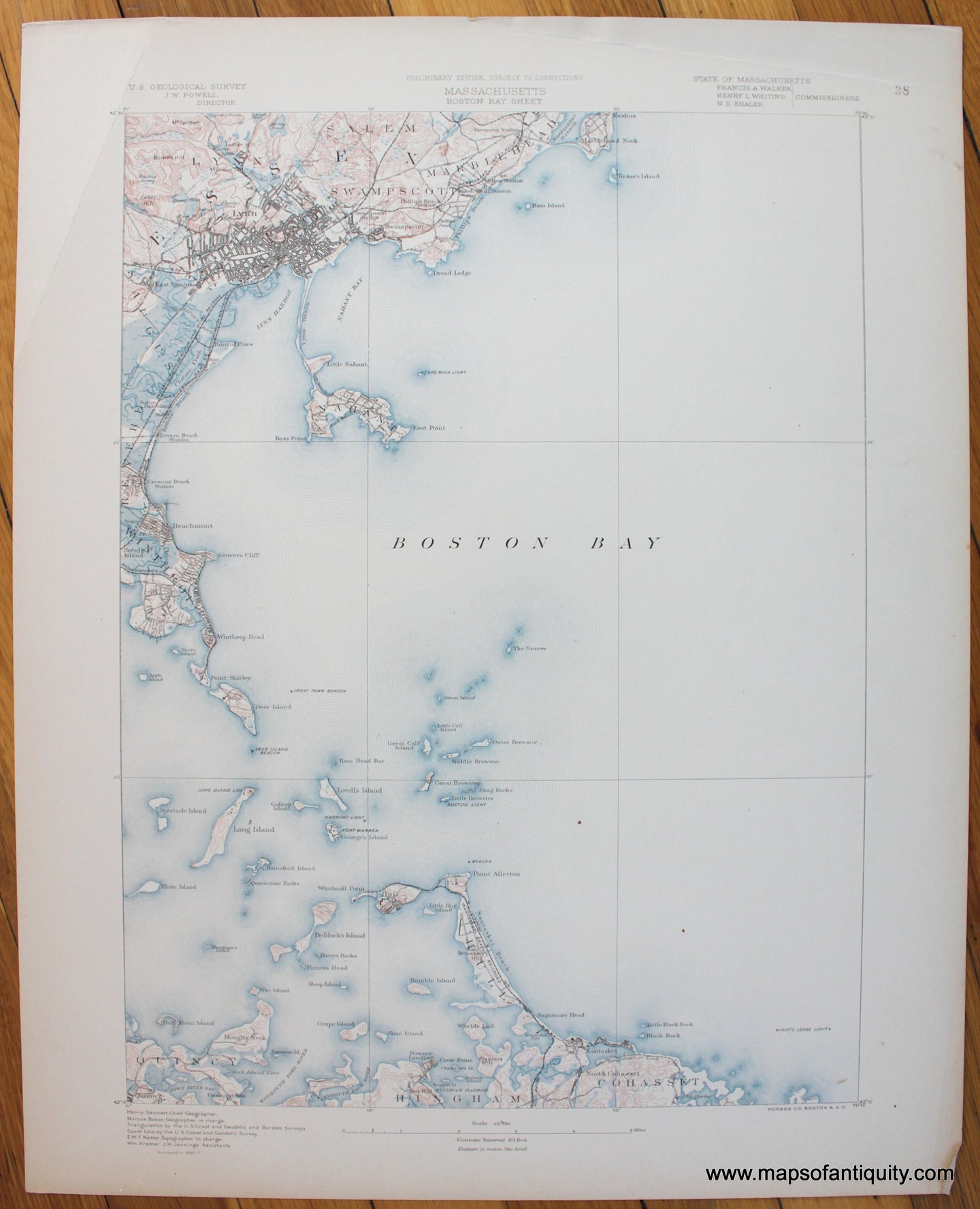 Antique-Map-Topography-Massachusetts-Boston-Bay-Quadrangle-Massachusetts-Maps-of-Antiquity