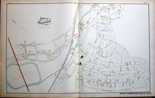 Antique-Map-Arlington-(MA)-Massachusetts--1889-Walker-Maps-Of-Antiquity