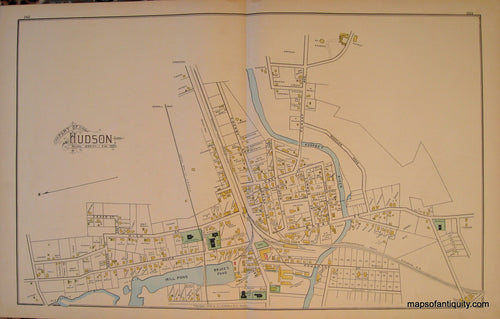 Antique-Hand-Colored-Map-Sudbury-Hudson-Stow-(MA)-United-States-Massachusetts-1889-Walker-Maps-Of-Antiquity