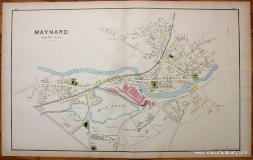 Antique-Map-Maynard-Stow-Littleton-Boxborough-Acton-Massachusetts-MA-Mass-Walker-1889-Massachusetts-Maps-of-Antiquity
