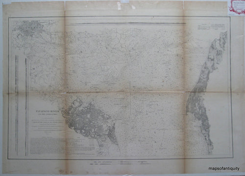 '-Patapsco-River-and-the-Approaches-United-States-Mid-Atlantic-1866-U.S.-Coast-Survey-Maps-Of-Antiquity