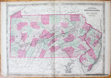 Load image into Gallery viewer, Antique-Map-Pennsylvania-and-New-Jersey
