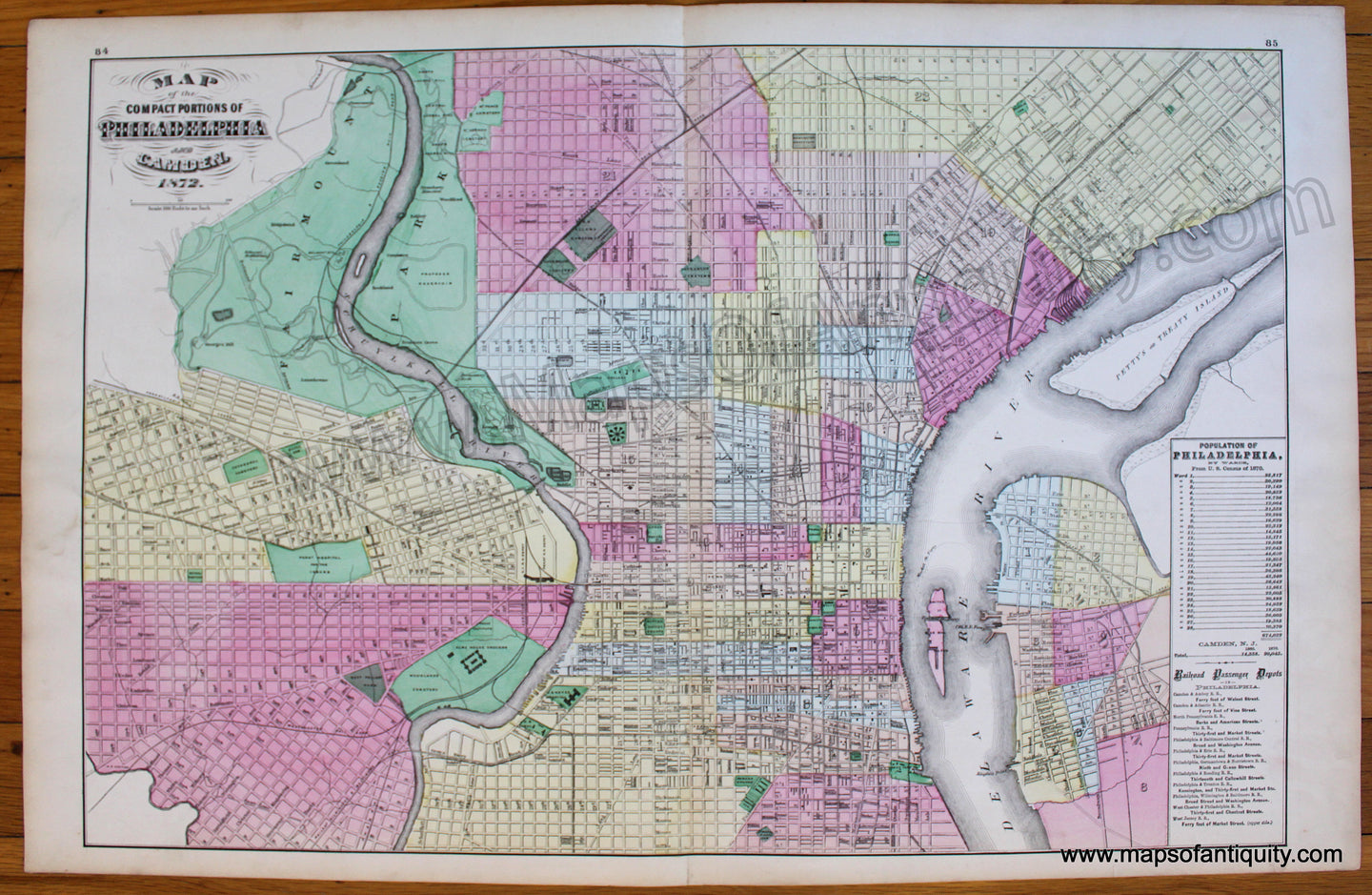 Antique-Map-Philadelphia-Camden