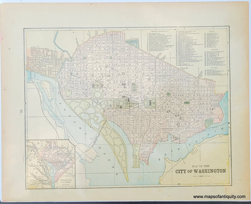 Antique-Map-Washington-DC-district-columbia-Cram-circa-1910