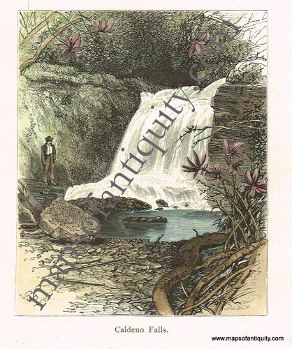 Antique-Hand-Colored-Engraved-Illustration-Caldeno-Falls-United-States-Mid-Atlantic-1872-Picturesque-America-Maps-Of-Antiquity