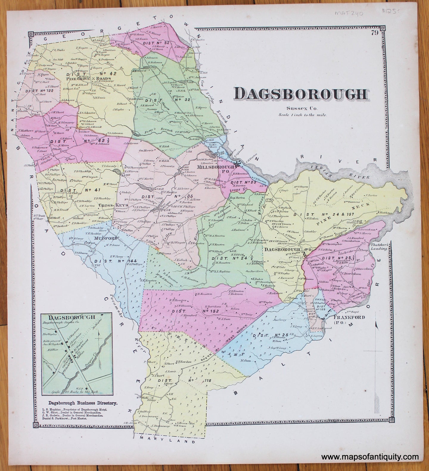 Dagsborough-Antique-Map-1868-Beers-1860s-1800s-19th-century-Maps-of-Antiquity