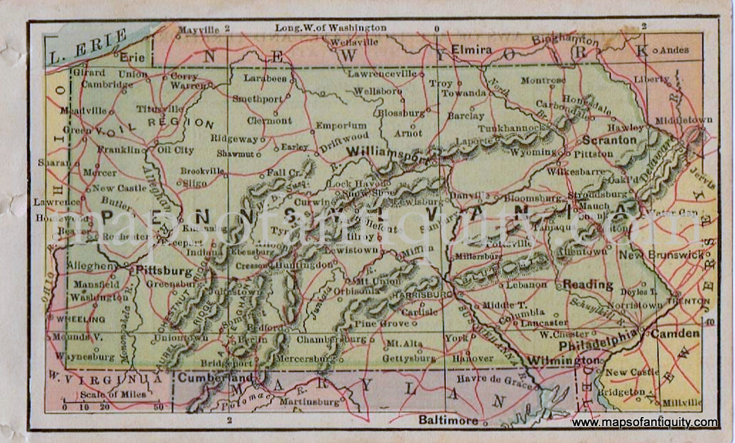 Antique-Map-Miniature-Map-of-Pennsylvania-1880-Bradstreet-1800s-19th-century-maps-of-Antiquity