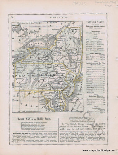 Antique-Printed-Color-Map-Middle-States-Verso-View-of-Yale-College-Deaf-and-Dumb-Asylum-Emigration-from-Massachusetts-to-Connecticut-1848-Goodrich-United-States-Mid-Atlantic1800s-19th-century-Maps-of-Antiquity