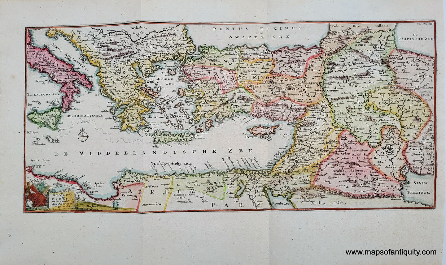 Genuine-Antique-Hand-colored-Map-De-Reyzen-van-Paulus-uyt-de-Handeling-der-Apostelen-opgemaakt-c-1730-Goeree-Maps-Of-Antiquity