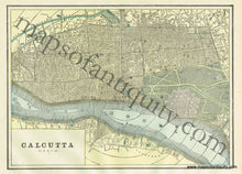 Load image into Gallery viewer, 1898 - Alexandria (Egypt), and A Map of Cyprus, verso: Calcutta (India) - Antique Map
