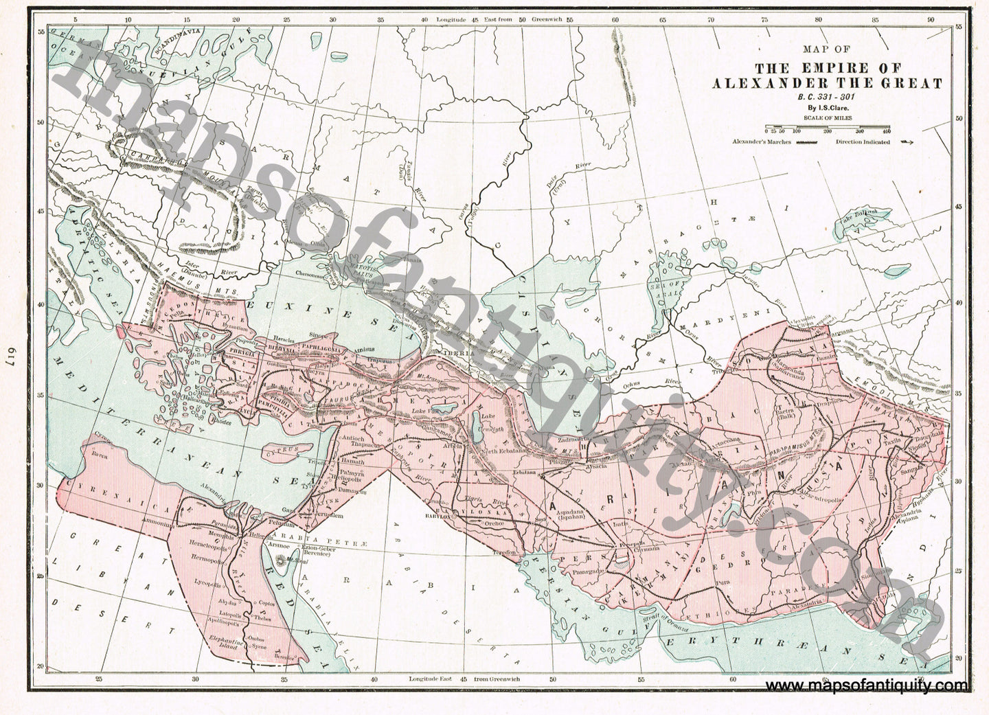 Antique-Map-Alexander-the-Great-Empire-Cram-1894