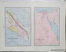 Load image into Gallery viewer, 1892 - Medo-Persian Empire showing its Twenty Satrapies B.C. 529-331; verso: Map of Ancient Italy Proper B.C. 800-266, Map of Ancient Egypt B.C. 3000-A.D. 640 - Antique Chart
