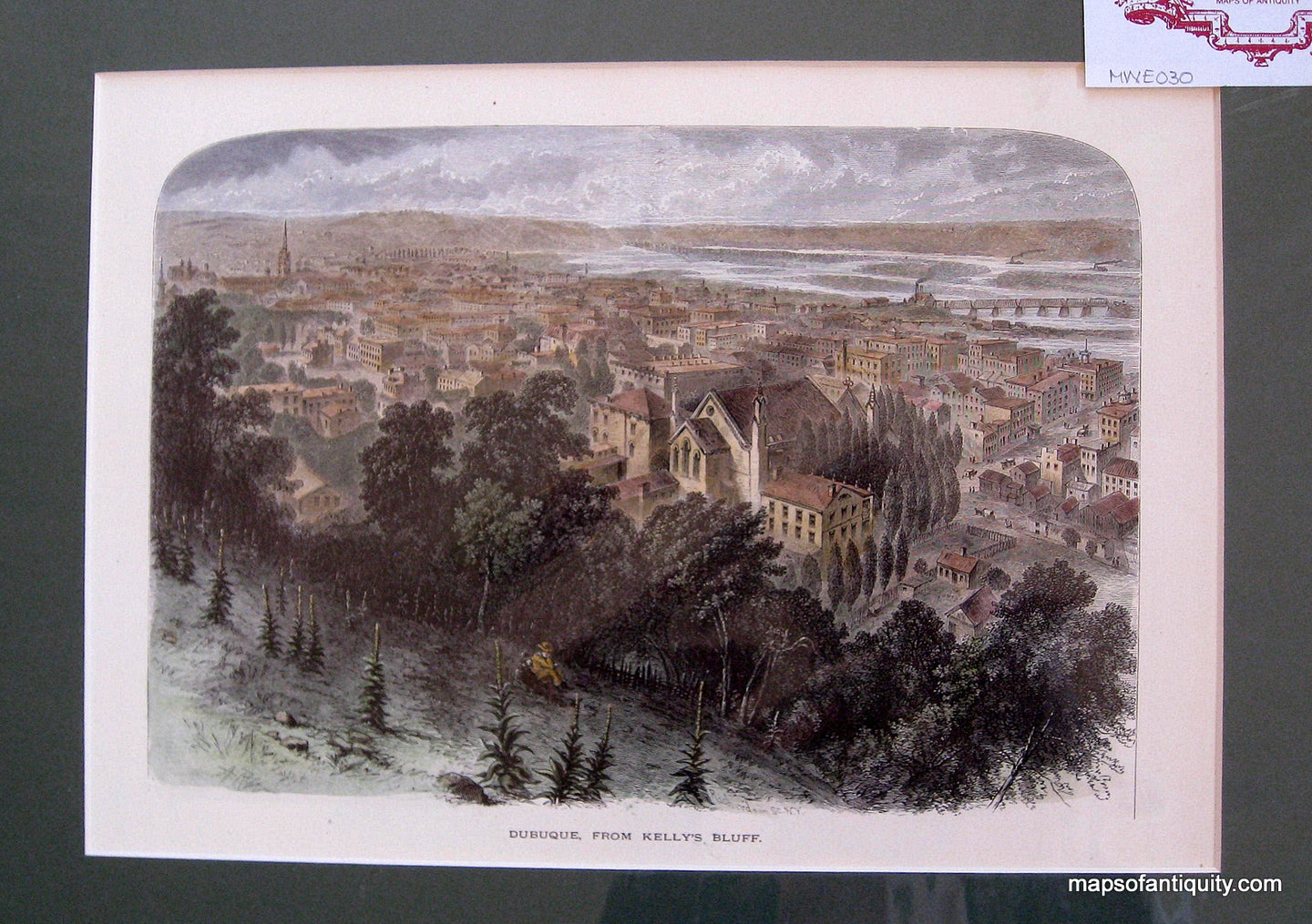 Hand-colored-Woodcut-Dubuque-from-Kelly's-Bluff-United-States-Midwest-1872-D.-Appleton-Maps-Of-Antiquity