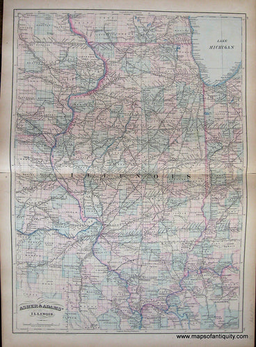 Antique-Map-Illinois