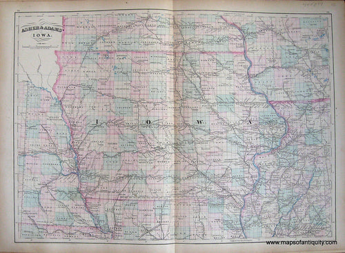 Antique-Map-Iowa
