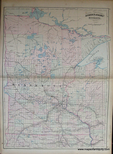 Antique-Map-Minnesota