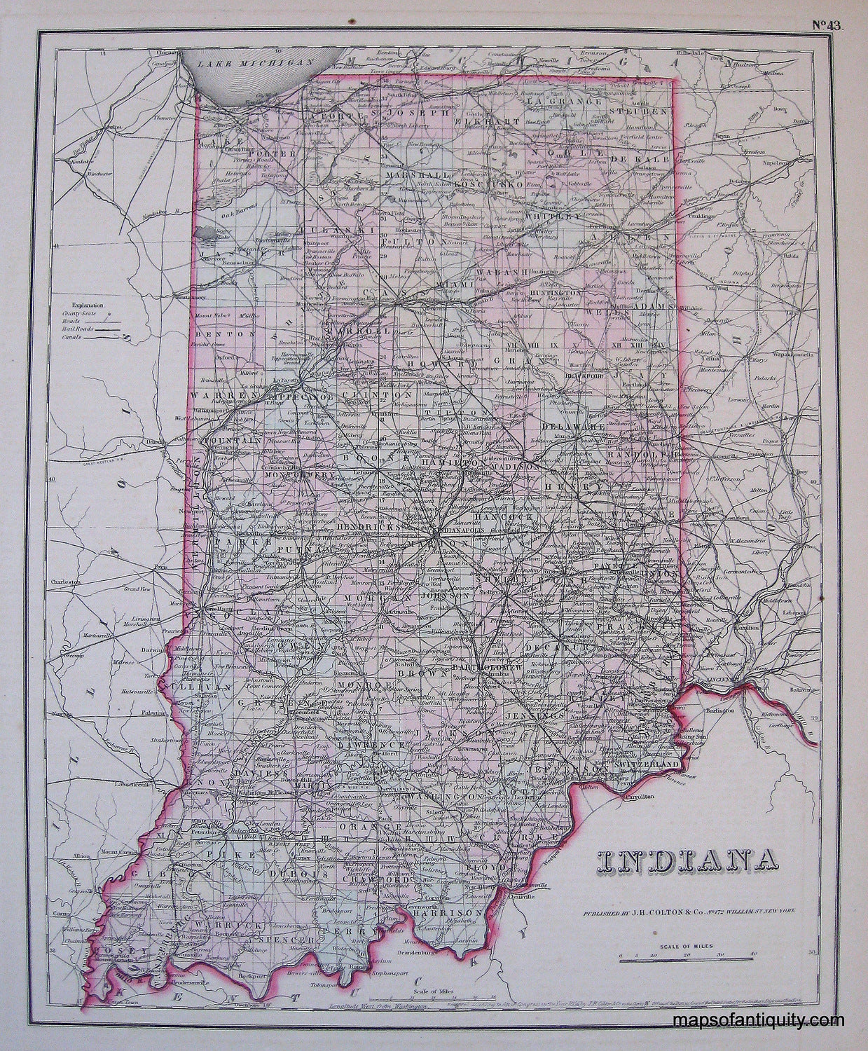 Antique-Hand-Colored-Map-Indiana-United-States-Indiana-1857-Colton-Maps-Of-Antiquity