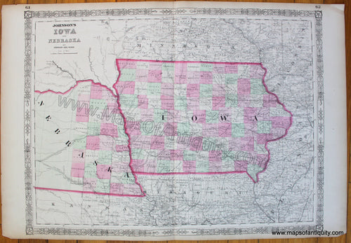 Antique-Map-Iowa-Johnson-1866