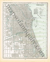 Load image into Gallery viewer, 1894 - Illinois, verso: Chicago - Antique Map
