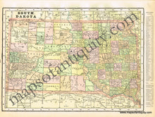 Load image into Gallery viewer, 1900 - Kentucky and Tennessee, verso: South Dakota, and Georgia - Antique Map
